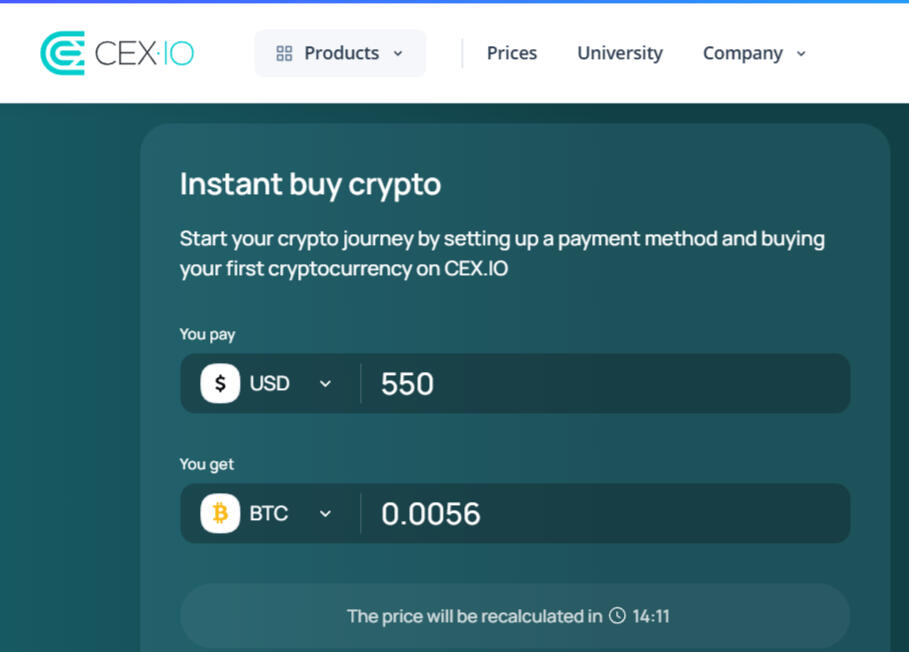 CEX.io Crypto Exchange